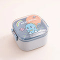 Axyaa Cartoon Kids Stainless Steel Lunch Box Spoon Bento Container