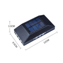 Axyaa Solar Wall Lamp: Four-Sided Glowing Outdoor Light for Villa Fence & Courtyard