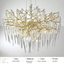 Axyaa Gold Crystal Chandeliers for Modern Luxury Homes