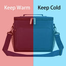 Axyaa Insulated Crossbody Lunch Bag for Outdoor Picnics with Large Capacity and Shoulder Strap