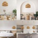 Axyaa Rattan Pendant Light for Living Room and Restaurant Decor