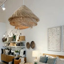 Axyaa Rattan Wicker Pendant Lights Chandelier for Home Decor & Lighting