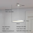 Axyaa Nordic LED Chandelier Macaron Saucer Bar Pendant Light for Living Bedroom