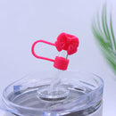Axyaa Silicone Bow Straw Covers for Stanley Thermos Cup: Cute, 10mm Dust Proof Cap