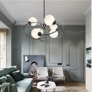 Axyaa Chrome LED Pendant Lights - Minimalist Design for Home Living Room