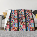 Axyaa Hairy Beach Blanket - Cozy Throw Quilt for Christmas Gifts and More