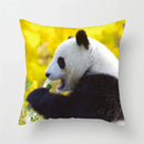 Axyaa Panda Print Polyester Cushion Cover - 45x45cm