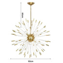 Axyaa Crystal LED Spherical Chandelier for Luxury Living Room, Restaurant, Bedroom & Hotel