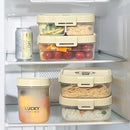 Axyaa Clear Compartment Lunch Box for Kids - Microwave Safe & Portable