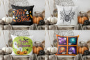 Axyaa Halloween Candy & Ghost Pillow Cover for Sofa, Bedroom, Car