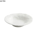 Axyaa Stone Pattern Ceramic Plate Set - Specialty Tableware