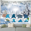 Axyaa Christmas Dwarf Snowman Print Tapestry for Festive Home Decor