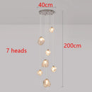 Axyaa Nordic LED Chandelier Modern Irregular Lampshade Living Room Decor