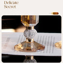 Axyaa Crystal Candlestick Nordic Light Luxury for Dining Table and Wedding Party