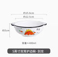 Axyaa Dinosaur Kids Bowl, 5-inch Double Eared Porcelain Snack Bowl