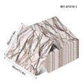 30x30cm Sxp Self-Adhesive Tile Stickers by Axyaa: Marble Pattern, Aluminum Foil, Easy Peel & Stick
