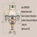 Axyaa European LED Table Lamp for Luxurious Living Room, Bedroom, Study - Retro Design