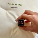 Axyaa Panda Decor White Sleeping Pillow for Neck Health, 100% Cotton, Kids & Adults