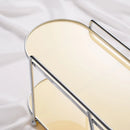 Axyaa Acrylic Double-Layer Makeup Organizer & Storage Shelf for Bathroom, Kitchen & Countertop