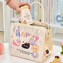 Axyaa Kawaii Thermal Lunch Bag for Women, Girls, Kids - Cute Bento Tote Pouch
