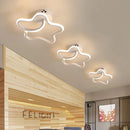 Axyaa LED Ceiling Light: Modern White Chandelier for Living Room, Bedroom, Aisle, Balcony, Corridor