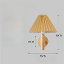 Axyaa Paper Umbrella LED Wall Lamp - Japan Style Bedroom Livingroom Lighting