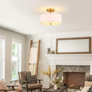 Axyaa White Fabric Ceiling Light for Living Room, Bedroom, Dining Room