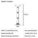 Axyaa Clear Glass Minimalist Floor Lamp for Modern Living Room Bedroom Decorating