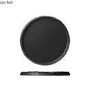 Axyaa Circular Ceramic Steak Plate - Restaurant Specialty Tableware