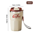 Axyaa Double-Walled Stainless Steel Coffee Cup - Insulated Leak-proof Tumbler
