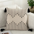 Axyaa Geometric Tassels Woven Rug Cushion Cover for Home Sofa Bed