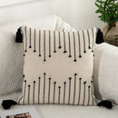 Axyaa Geometric Tassels Woven Rug Cushion Cover for Home Sofa Bed