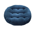Axyaa Round Tufted Corduroy Floor Cushion for Meditation and Sitting