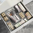 Axyaa Expandable Cutlery Storage Box with Partitions - Organize Knives and Forks
