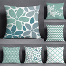 Axyaa Green Geometric Pillow Cover for Home Decor