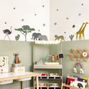 Axyaa Boho Bear Nursery Wall Decals Art for Kids Room Decor