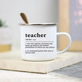Teacher Enamel Mug by Axyaa - Creative School Water Cup - Perfect Teachers Day Gift