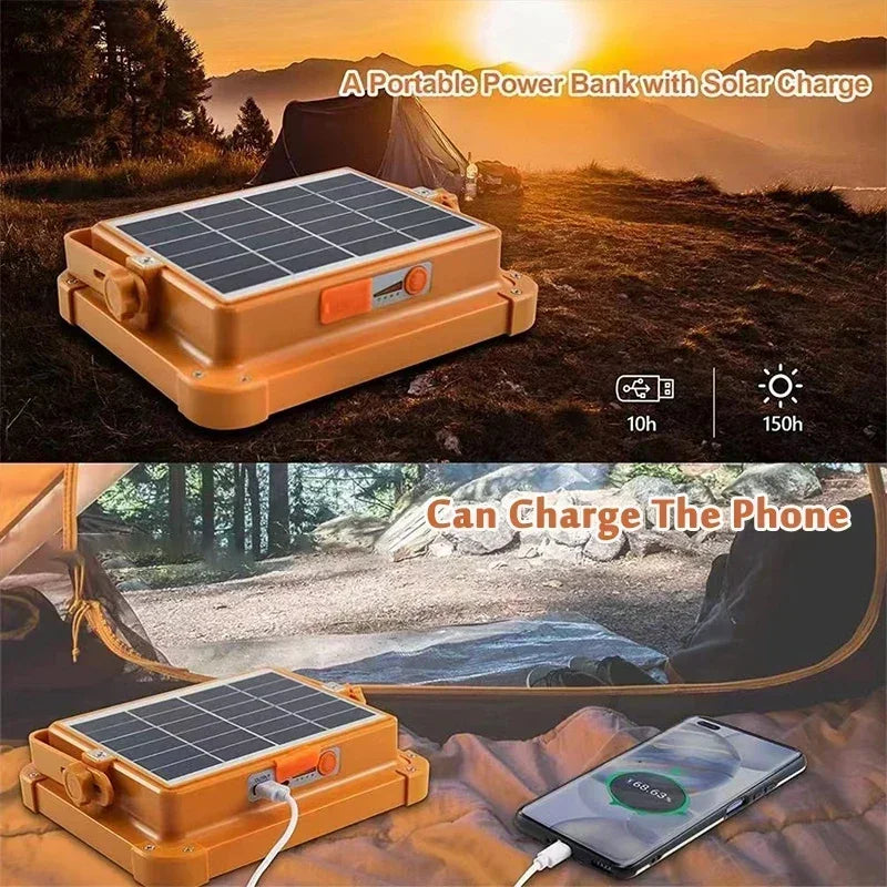 Axyaa Solar Flood Light: Rechargeable LED Spotlight for Outdoor, Construction, and More