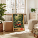 Axyaa Tokyo Railway Canvas Print for Stylish Home Decor