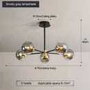 Axyaa Modern minimalist Nordic chandelier for living room, restaurant, and bedroom lighting