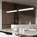 Axyaa Minimalist Tea Room Pendant Light - Nordi Creative Half Circular Arc Study Lamp