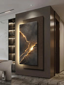 Axyaa LED Starlit Sky Sandstone Mural Light Abstract Painting Remote Dimming