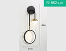 Axyaa Nordic Circle Ball Wall Lamps, Retro Minimalist Bedside Light, Gold
