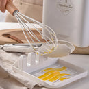 Axyaa 9pcs Silicone Kitchen Utensils Set with Storage Bucket, Non-stick Spatula, Soup Spoon