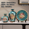 Axyaa Ceramic Vase Set - Retro European American Style Home Decor Craft Ornament