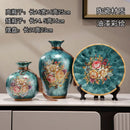Axyaa Ceramic Vase Set - Retro European American Style Home Decor Craft Ornament