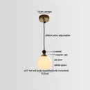 Axyaa Glass LED Pendant Light Modern Nordic Design for Home Decor