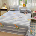 Axyaa Cotton Coarse Cloth Bed Sheet Set, Soft Mat & Quilt - Single/Double, Print, Washable