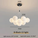Axyaa Moon Bubble Lamp: Nordic Pendant Light for Bedroom and Dining Room