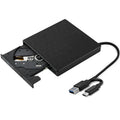 Axyaa Portable 2-in-1 USB-C DVD Burner RW CD Writer for Laptop, PC
